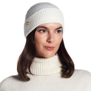Anne Klein Beanie Lion Head Logo New